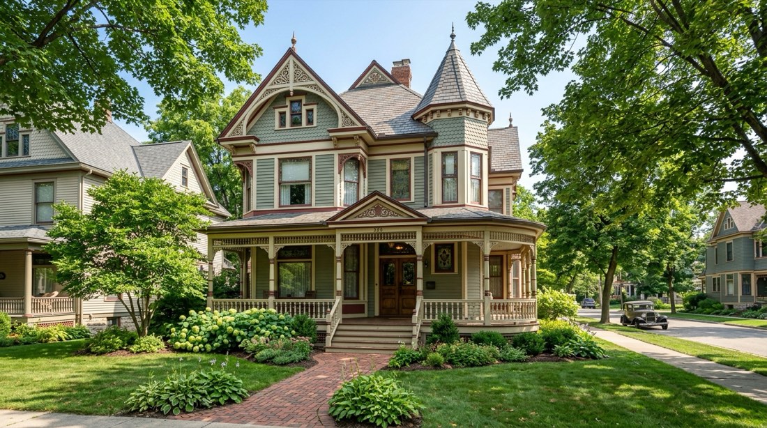 Historic Victorian home in the Heritage Hill district of Grand Rapids, Michigan