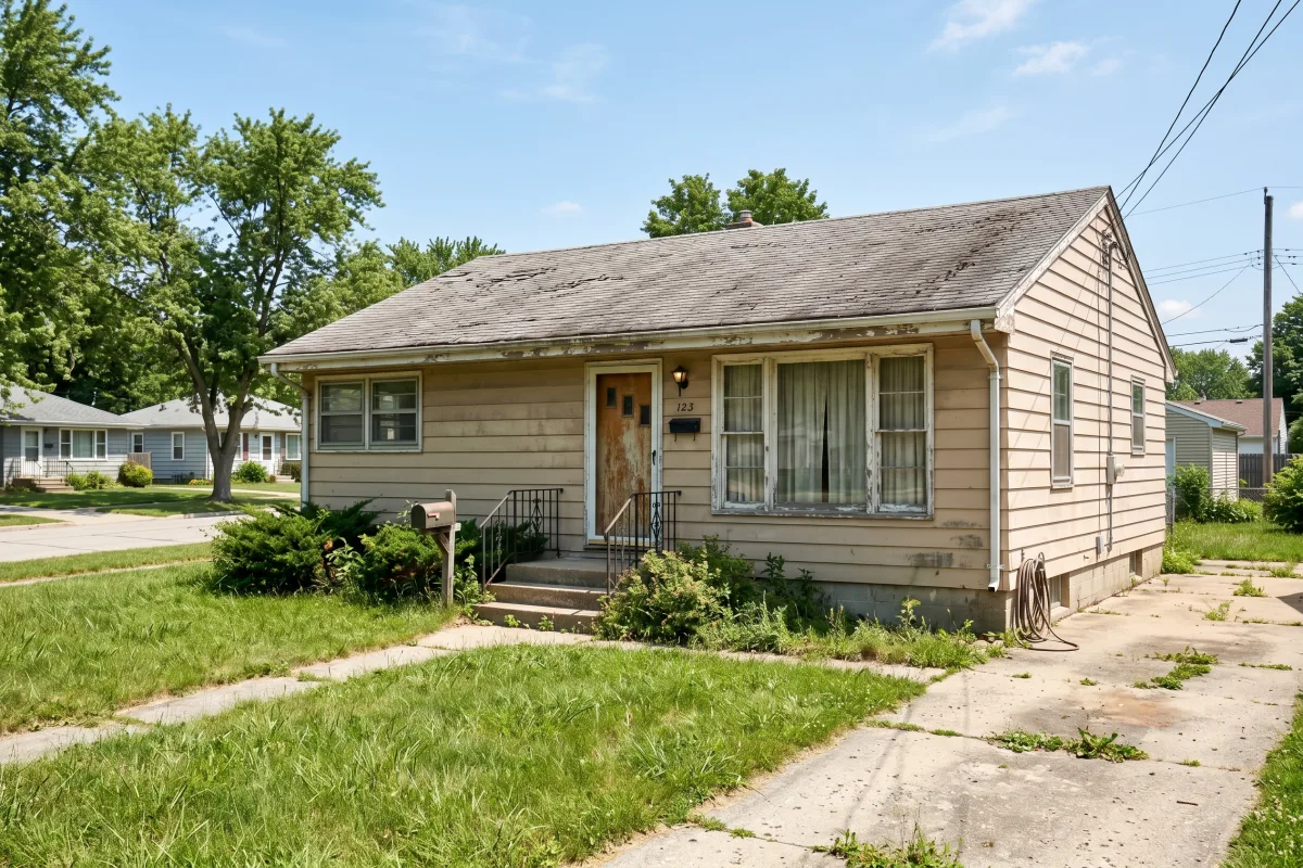 Lafayette, Indiana residential property in as-is condition
