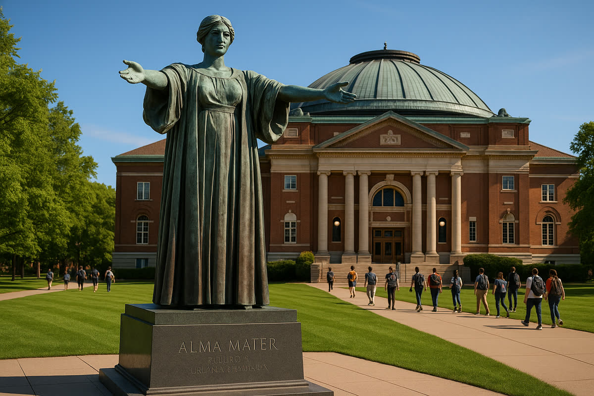 Alma Mater landmark in the Champaign-Urbana area