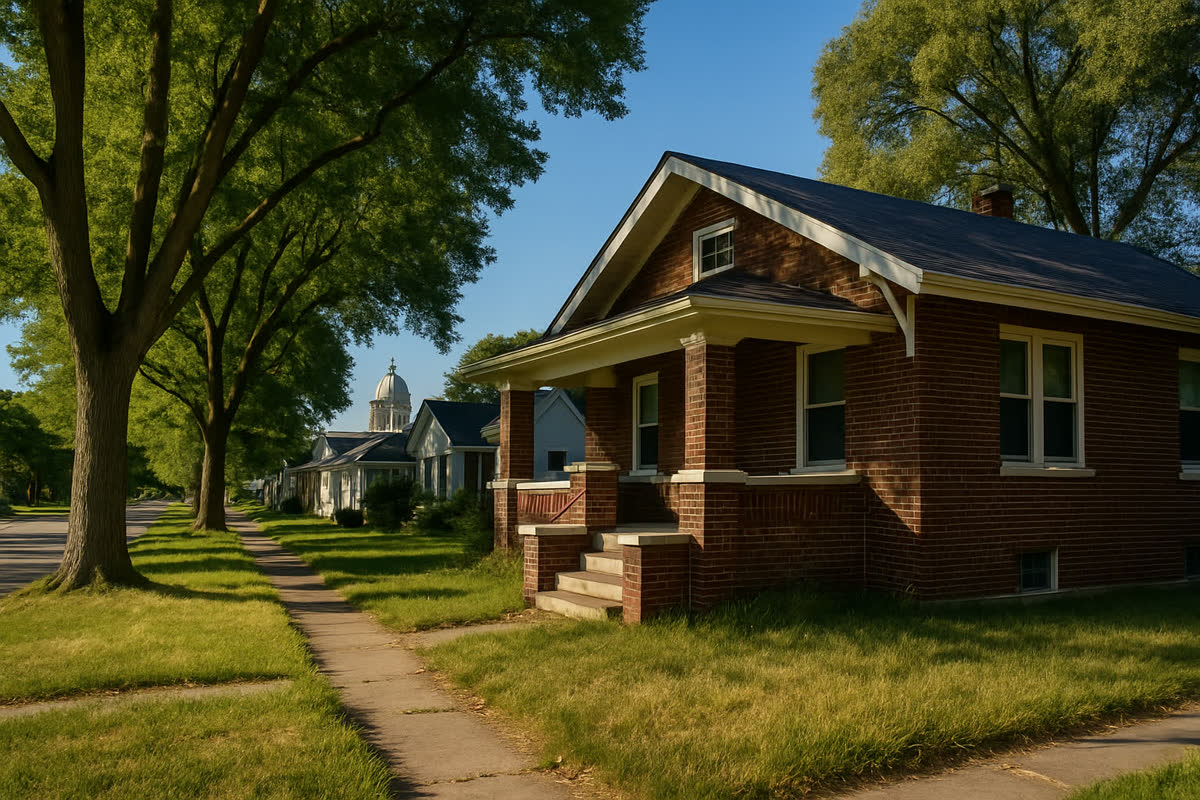 Springfield IL brick bungalow neighborhood — Sell Your House Fast for Cash