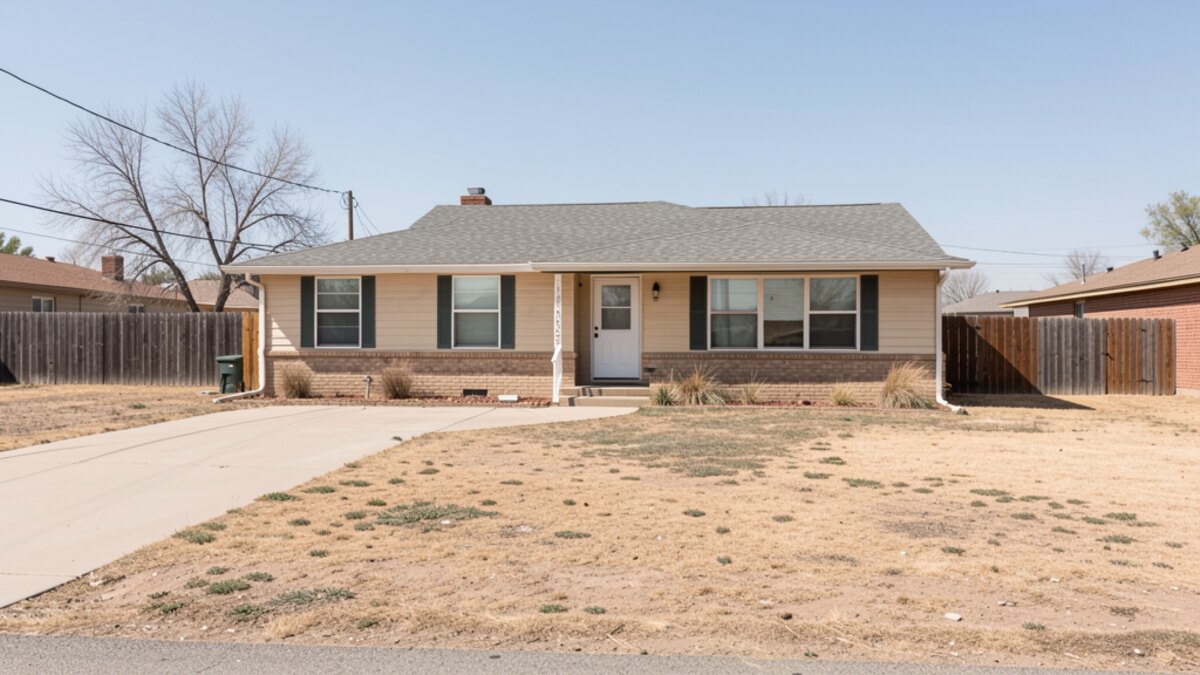 Representative older Amarillo Texas residential home