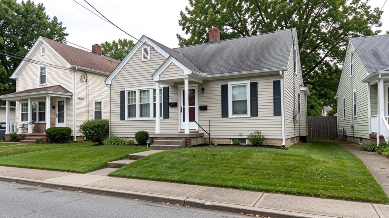 Small Amherst MA rental or multifamily residential street