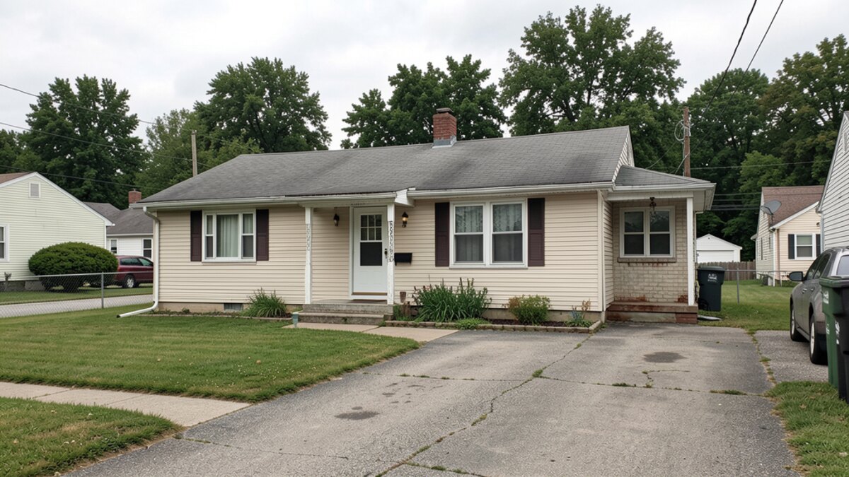 Representative older Cambridge Ohio residential home