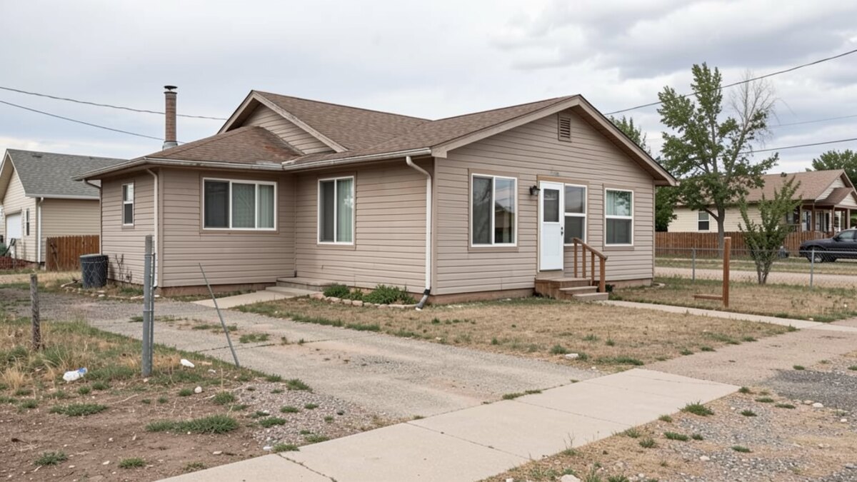 older small rental duplex or compact multifamily property in Cheyenne Wyoming