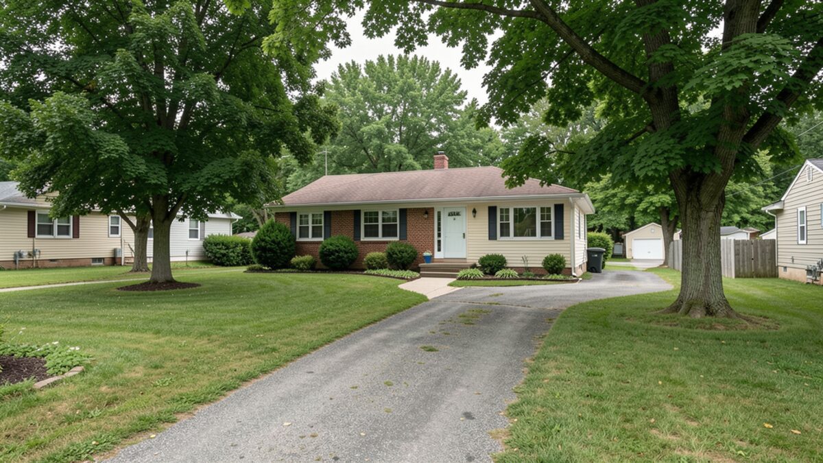 Modest Chillicothe OH ranch or bungalow driveway