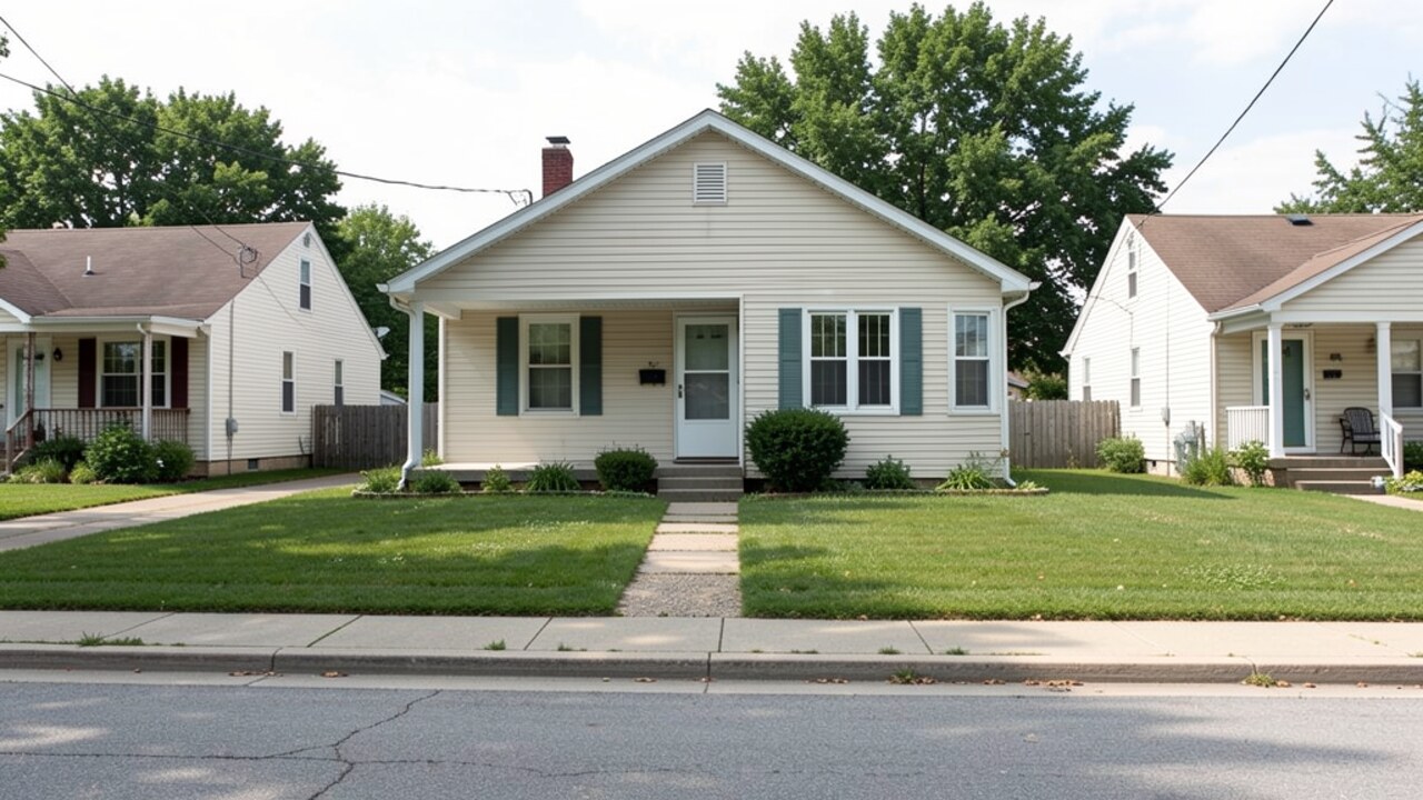 Small Dixon IL rental or multifamily residential street