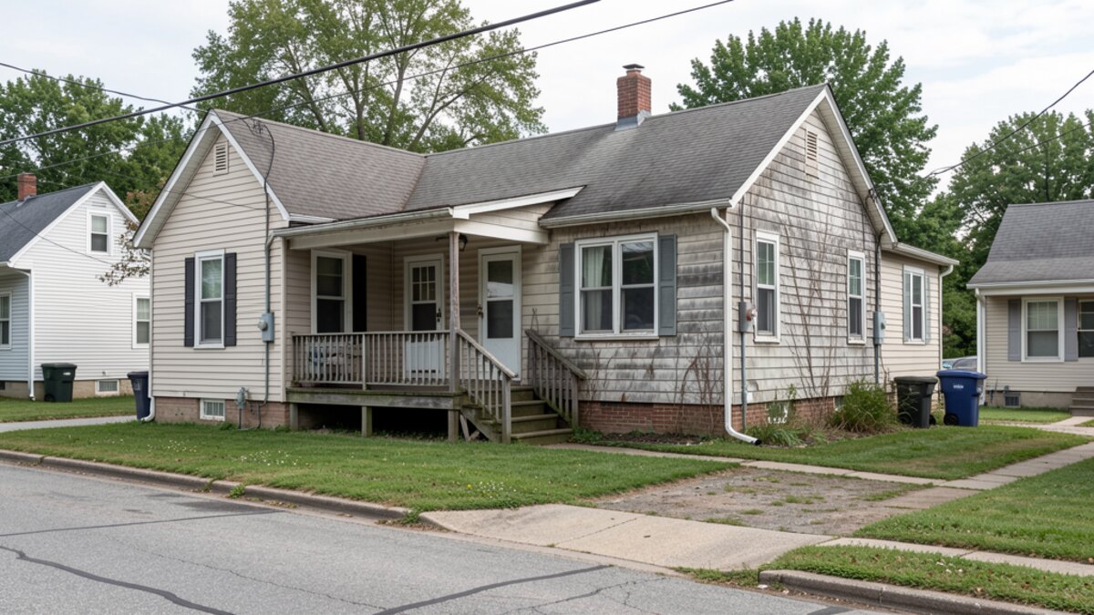 DuBois Pennsylvania older duplex or small rental property exterior in a modest neighborhood