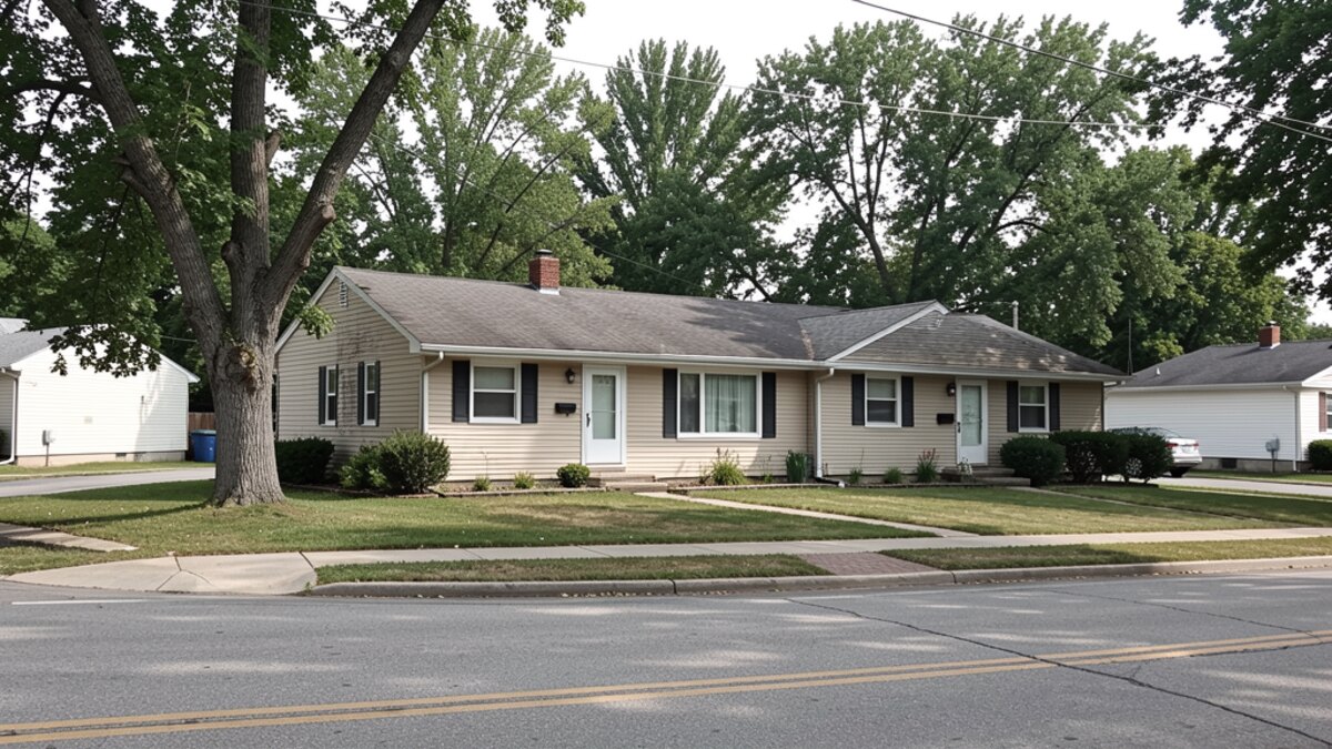 older small multifamily rental property in Flint Michigan