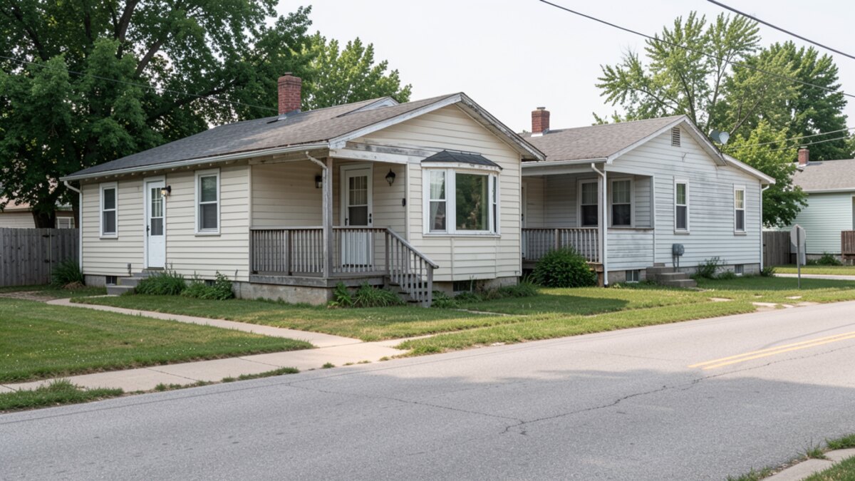 older small rental duplex or compact multifamily property in Hastings Nebraska