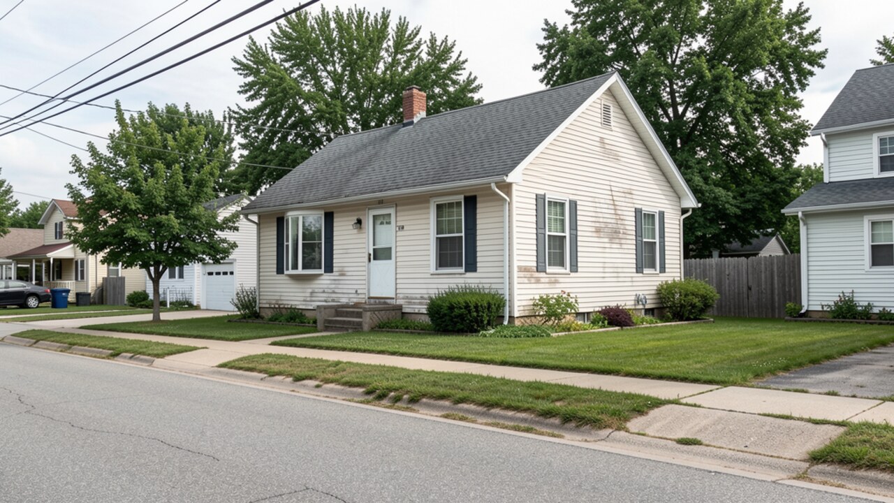 Small Hutchinson MN rental or multifamily residential street