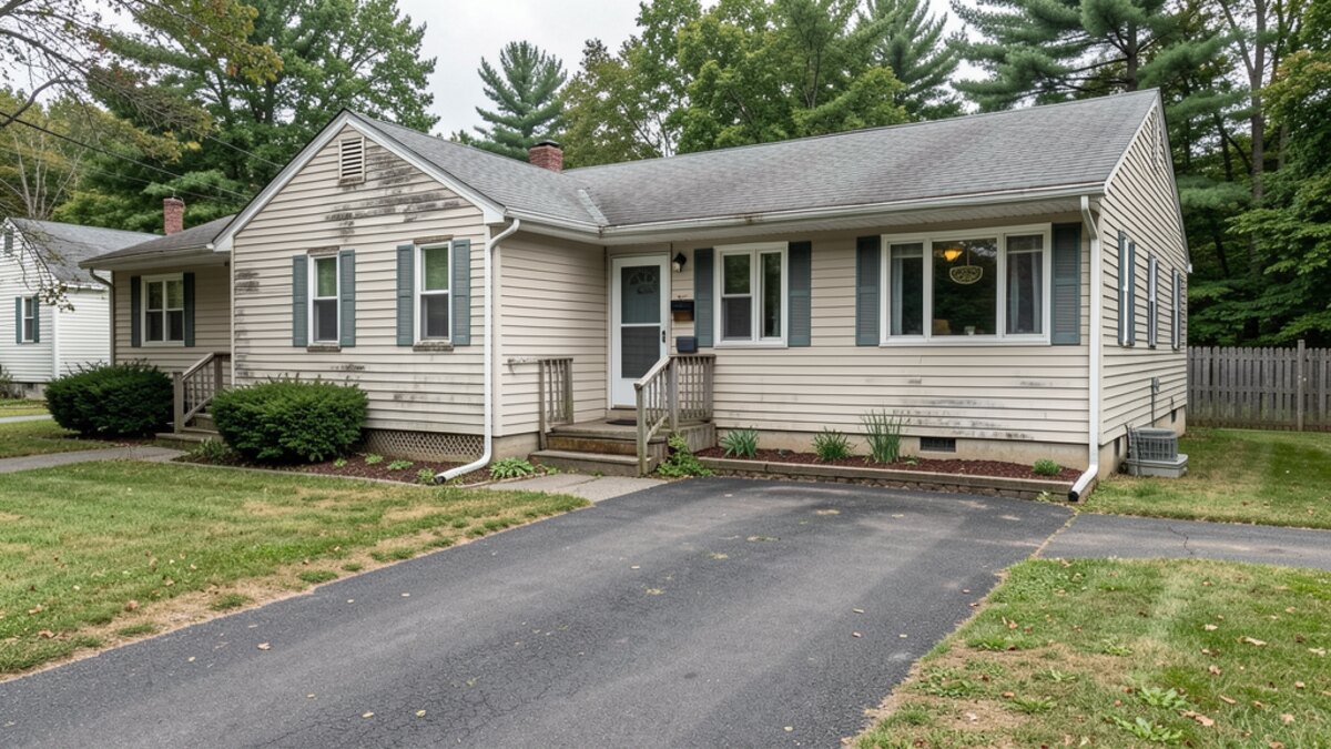 older small rental duplex or compact multifamily property in Keene New Hampshire