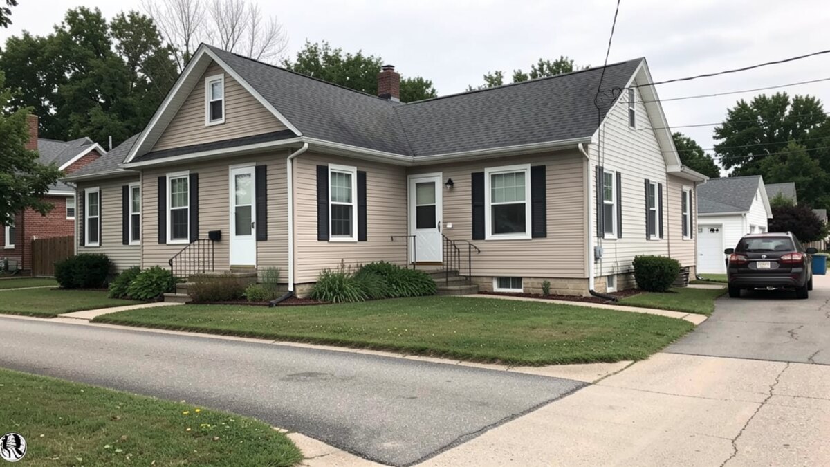 older small rental duplex or compact multifamily property in Kendallville Indiana