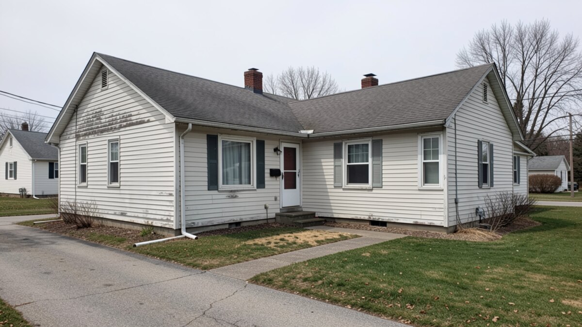 older small rental duplex or compact multifamily property in Manitowoc Wisconsin