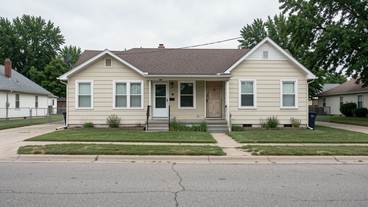 McPherson Kansas older duplex or small rental property in a modest residential neighborhood