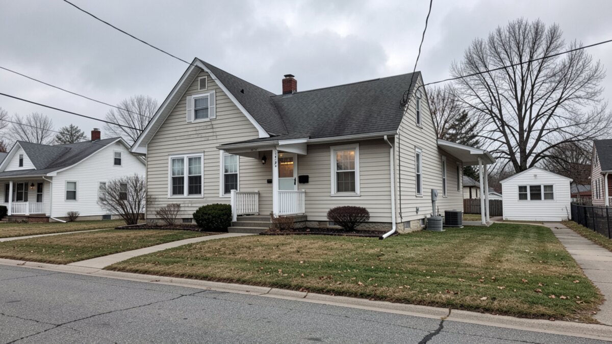 Monticello Indiana older rental or small multifamily exterior