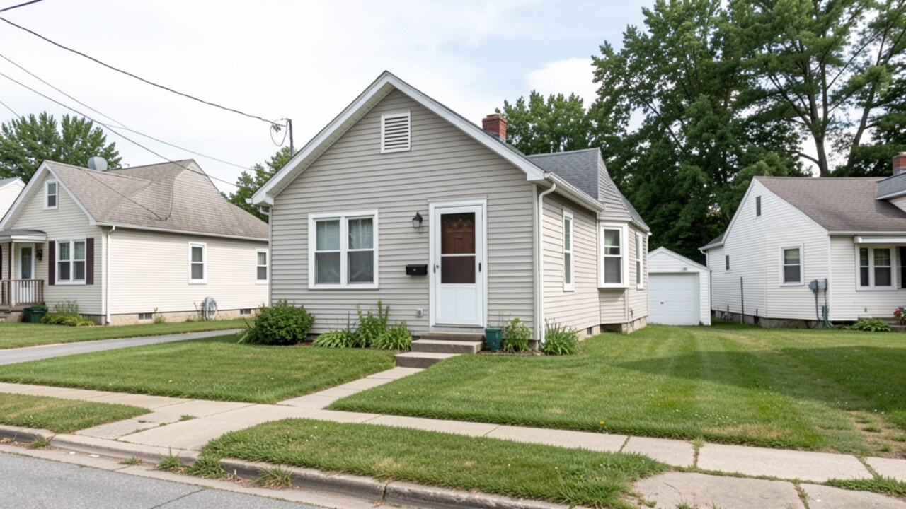 Small Owatonna MN rental or multifamily residential street