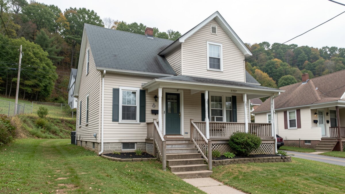 Representative older Pottsville Pennsylvania residential home
