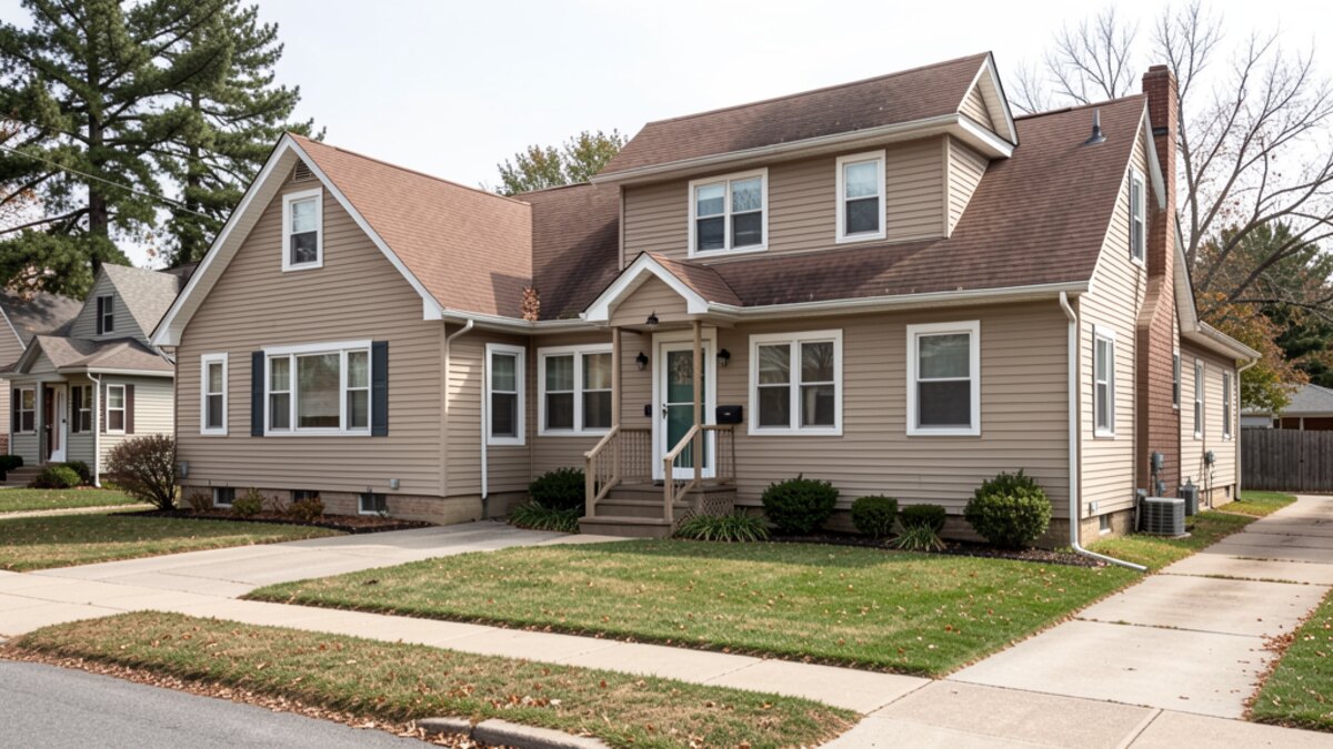older small rental duplex or compact multifamily property in Quincy Illinois