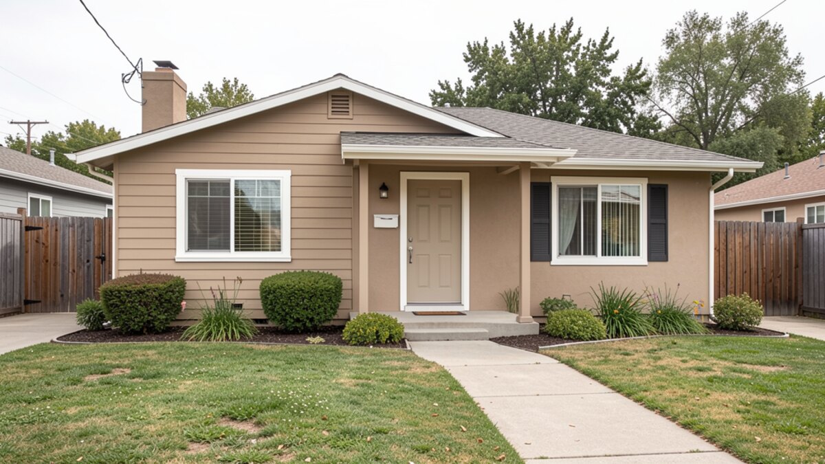 Santa Rosa California older duplex or small rental property exterior