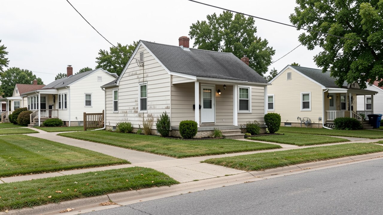 Small Tiffin OH rental or multifamily residential street