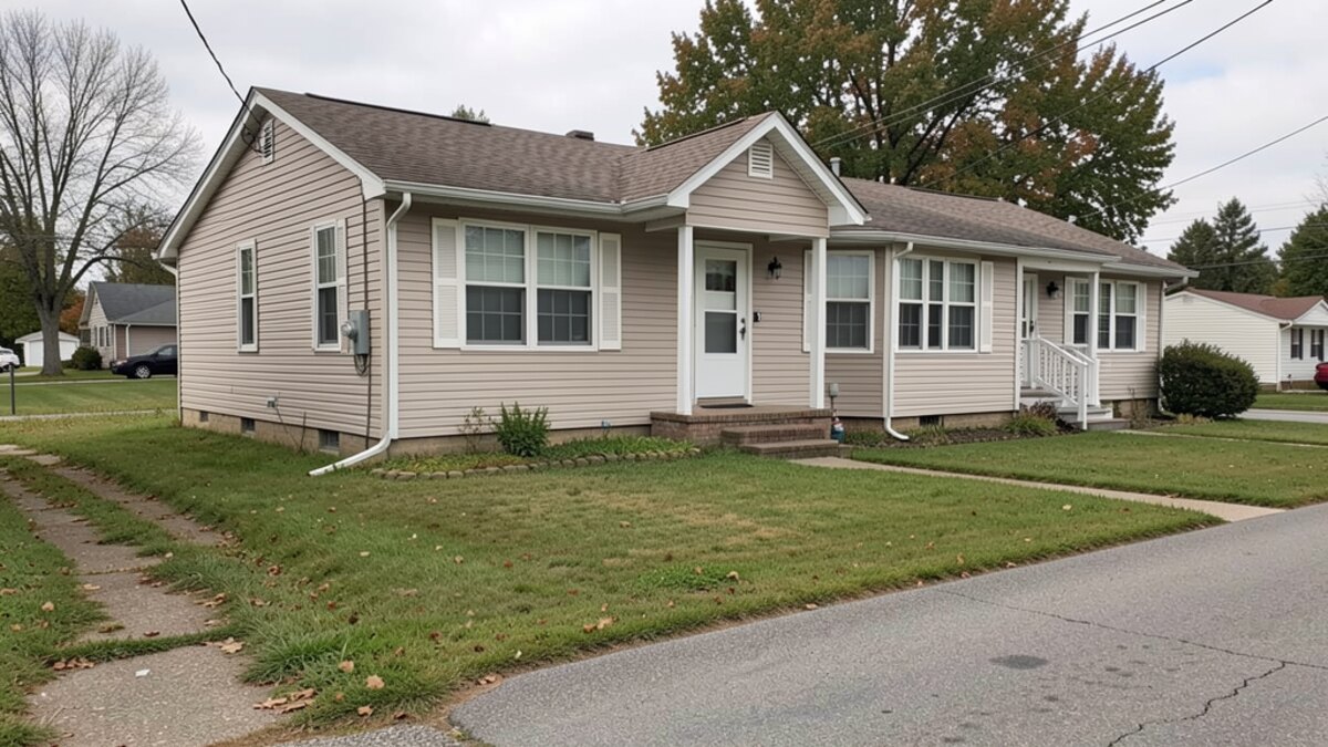 older small rental duplex or compact multifamily property in Van Wert Ohio