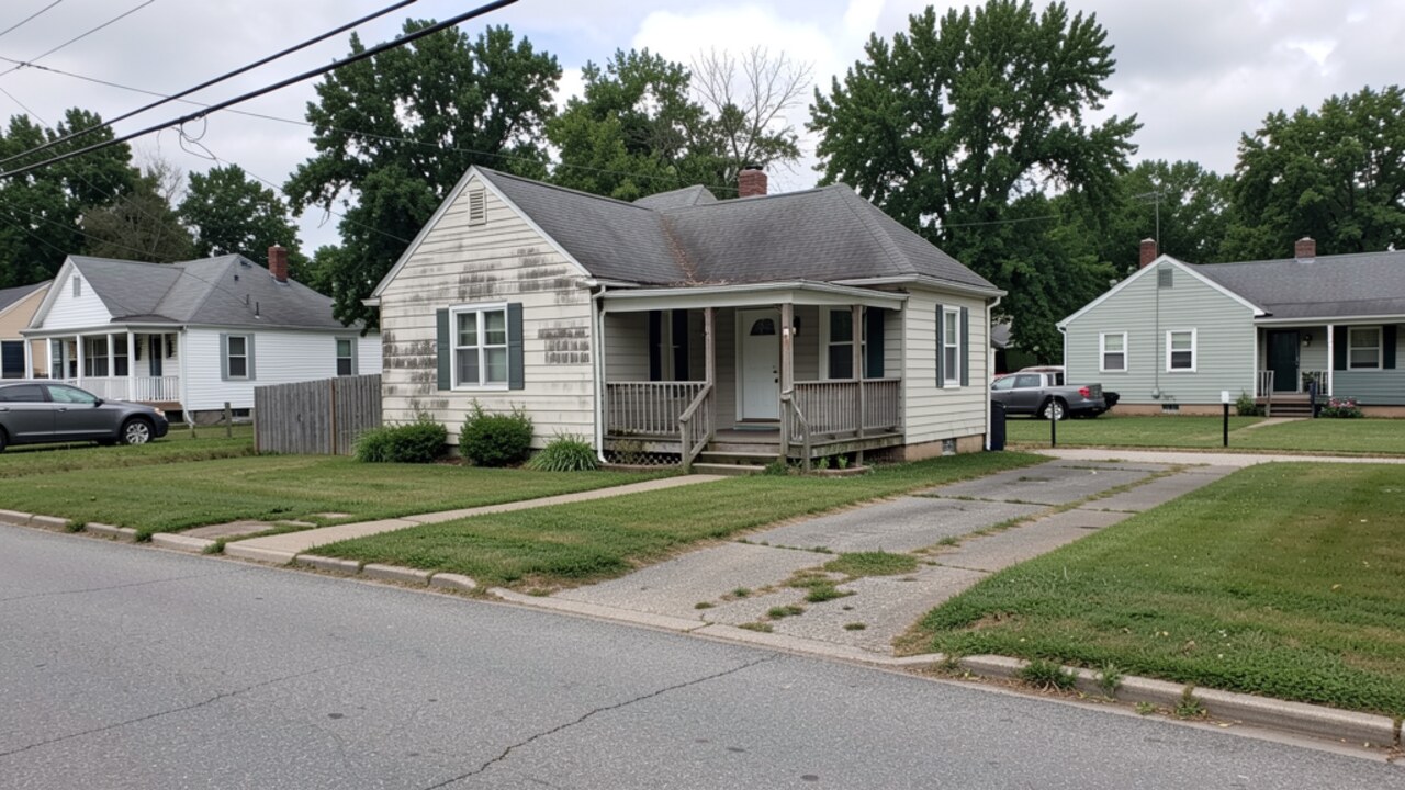 Small Wapakoneta OH rental or multifamily residential street