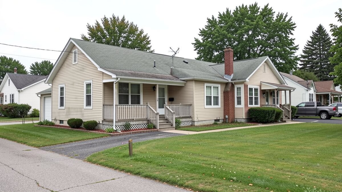 older small rental duplex or compact multifamily property in Warsaw Indiana