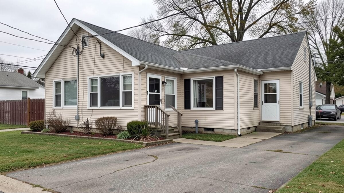 older small rental duplex or compact multifamily property in Williamsport Pennsylvania